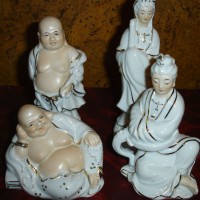 Virgenes y budas antiguas-porcelana-juego completo