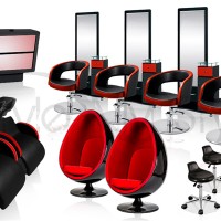 Elegantes muebles de peluqueria