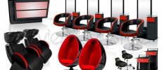 Elegantes muebles de peluqueria