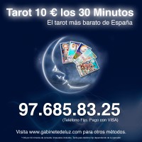 EL TAROT ECONÓMICO. 10 € 30 Minutos. VISA